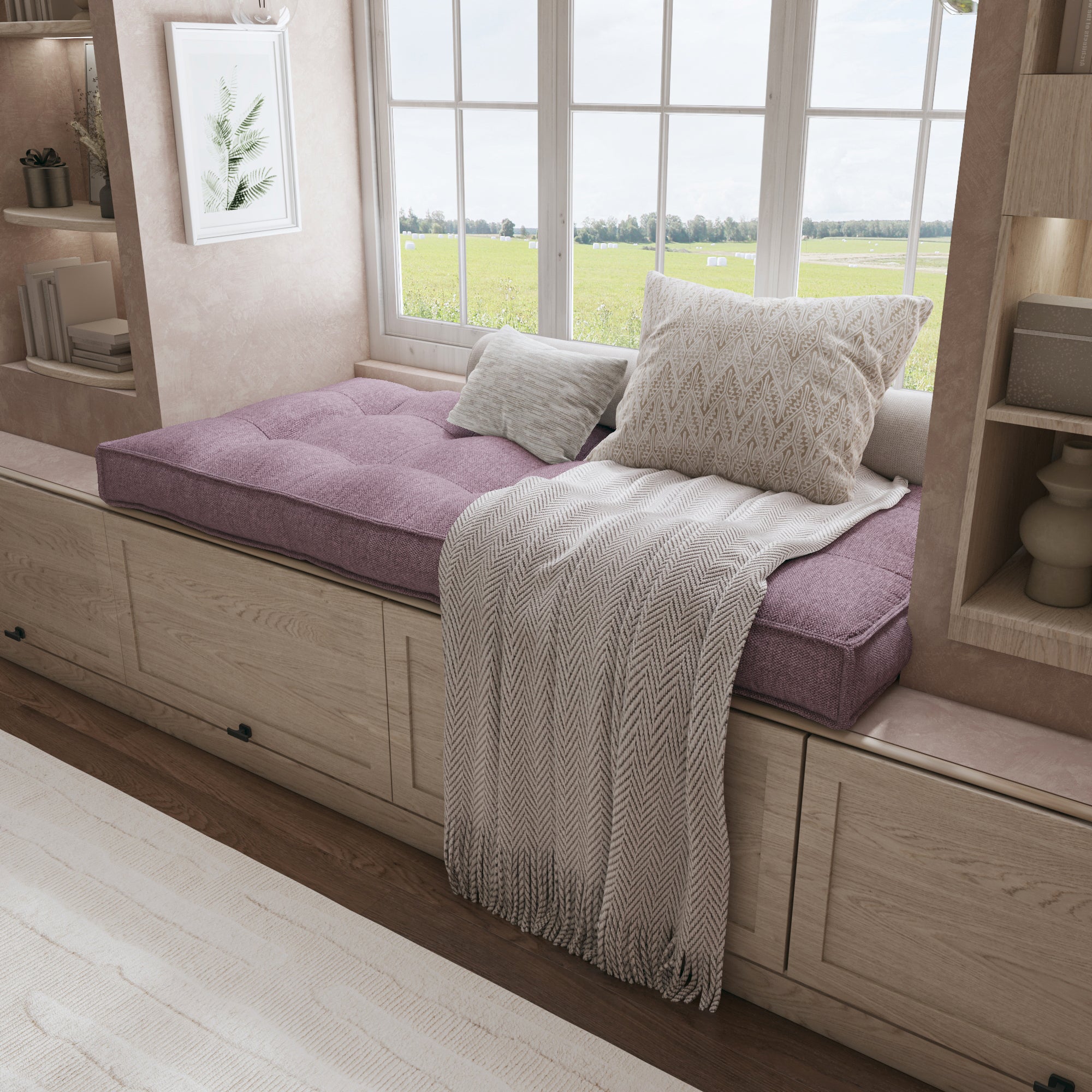 Create a Cozy Nook With a Custom Bench Cushion Tailored For Perfect Comfort.
