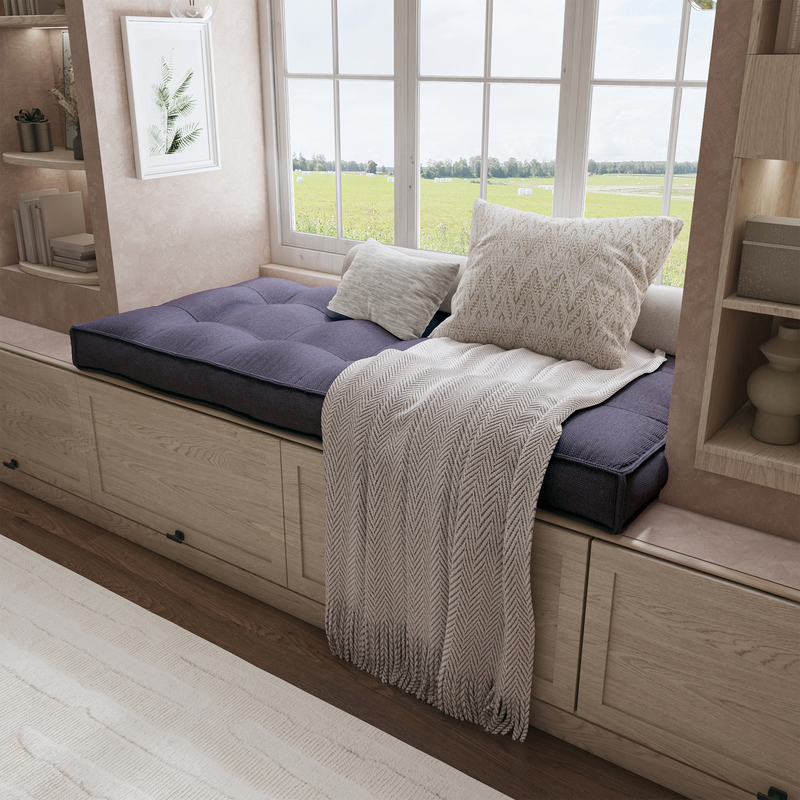 Create a Cozy Nook With a Custom Bench Cushion Tailored For Perfect Comfort.