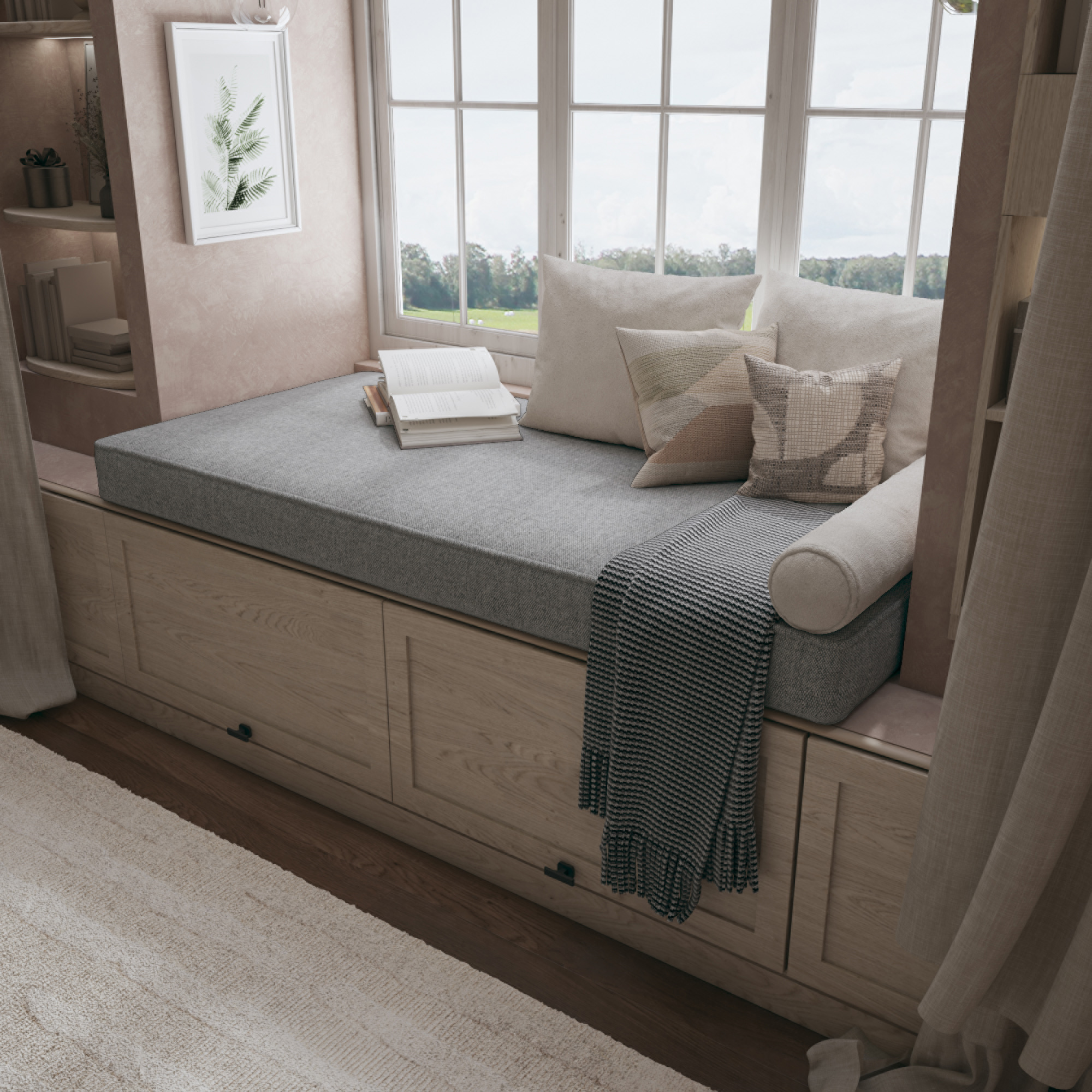 Create a Cozy Nook With a Custom Bench Cushion Tailored For Perfect Comfort.