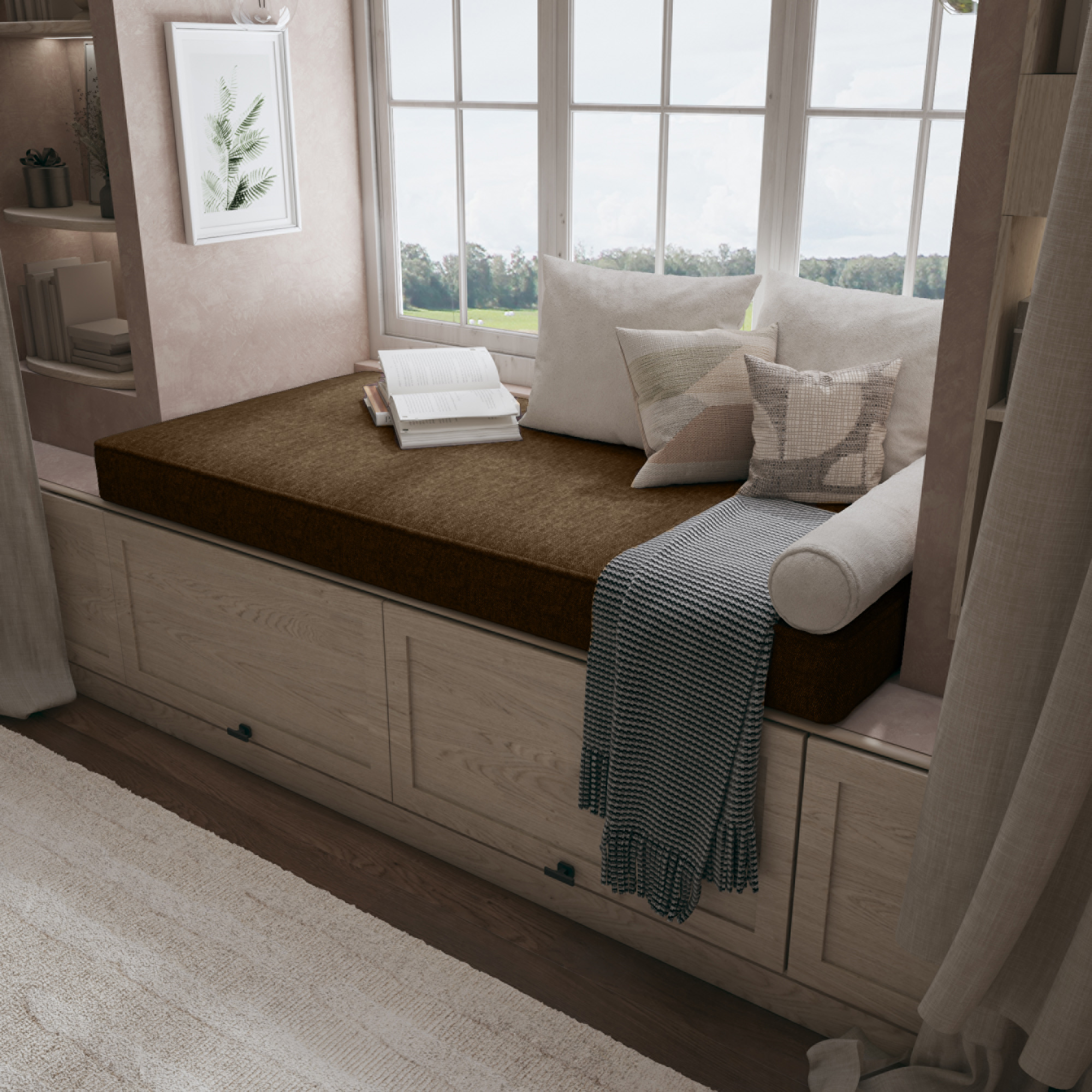 Create a Cozy Nook With a Custom Bench Cushion Tailored For Perfect Comfort.