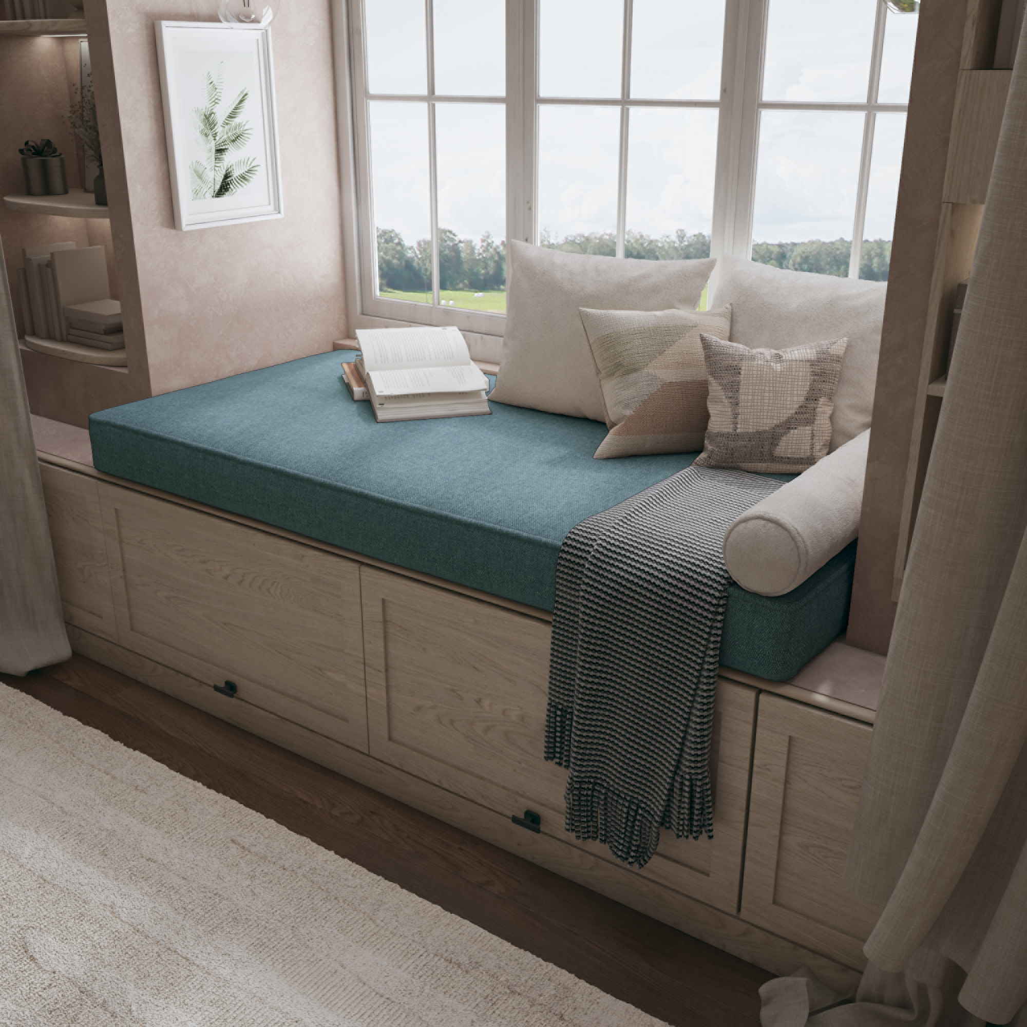 Create a Cozy Nook With a Custom Bench Cushion Tailored For Perfect Comfort.