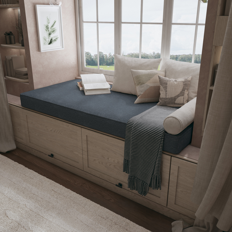 Create a Cozy Nook With a Custom Bench Cushion Tailored For Perfect Comfort.