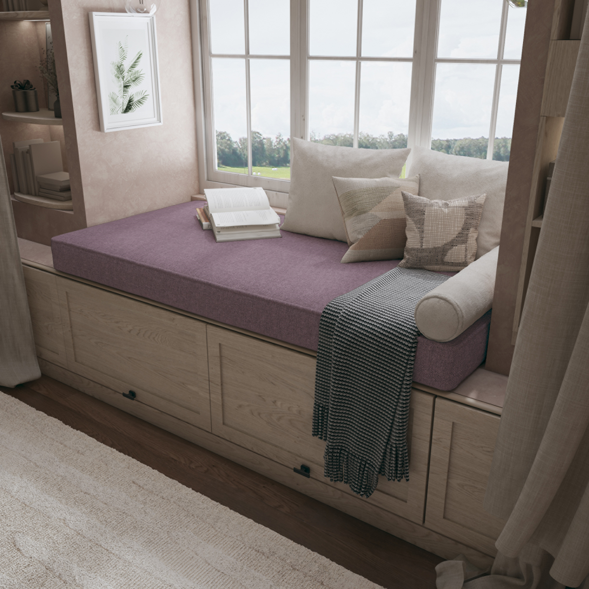 Create a Cozy Nook With a Custom Bench Cushion Tailored For Perfect Comfort.