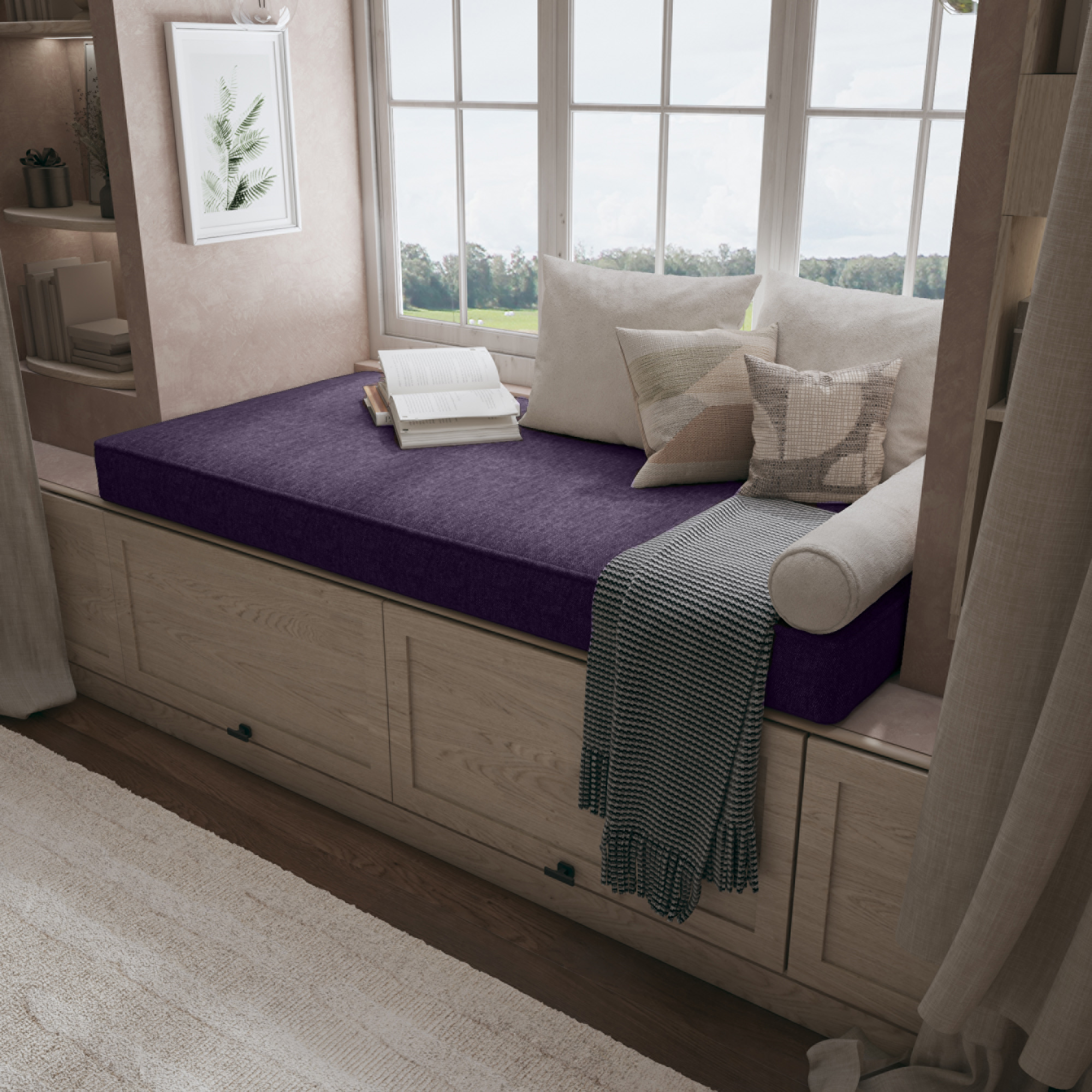 Create a Cozy Nook With a Custom Bench Cushion Tailored For Perfect Comfort.