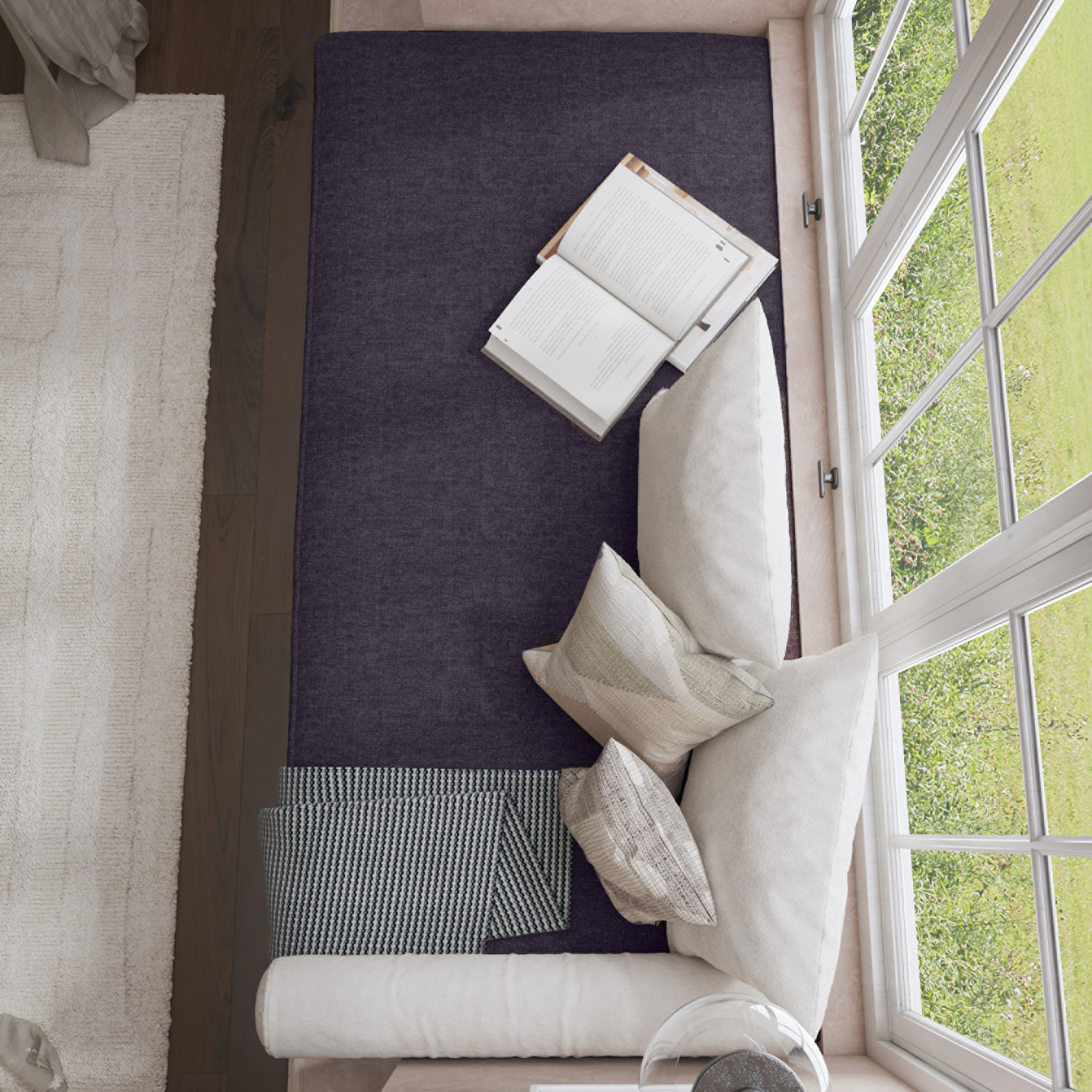 Farmhouse Flat Bench Cushion Transforms Your Dining Bench With Rustic Style.