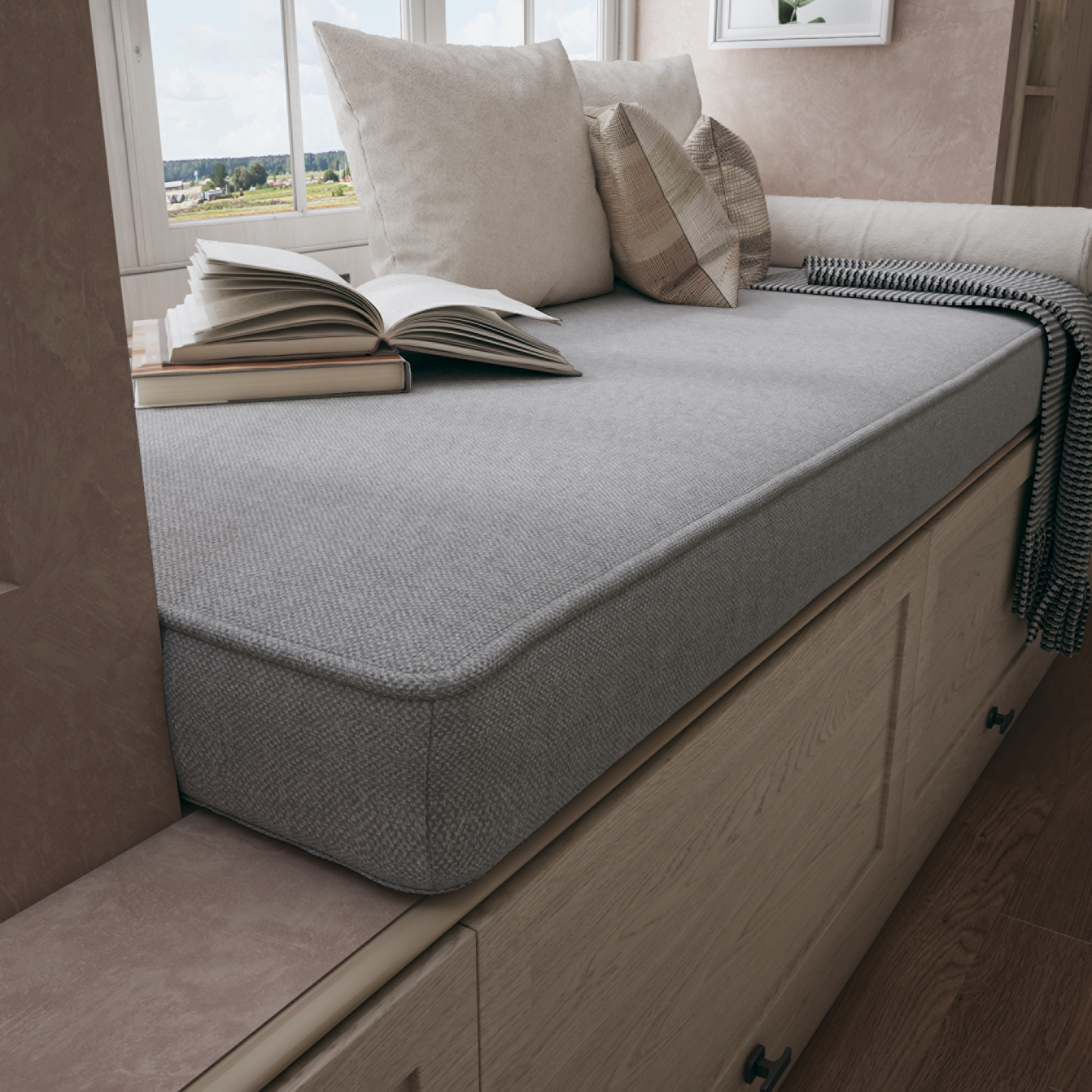Flat Window Seat Cushion Brings Timeless Charm and Everyday Relaxation.