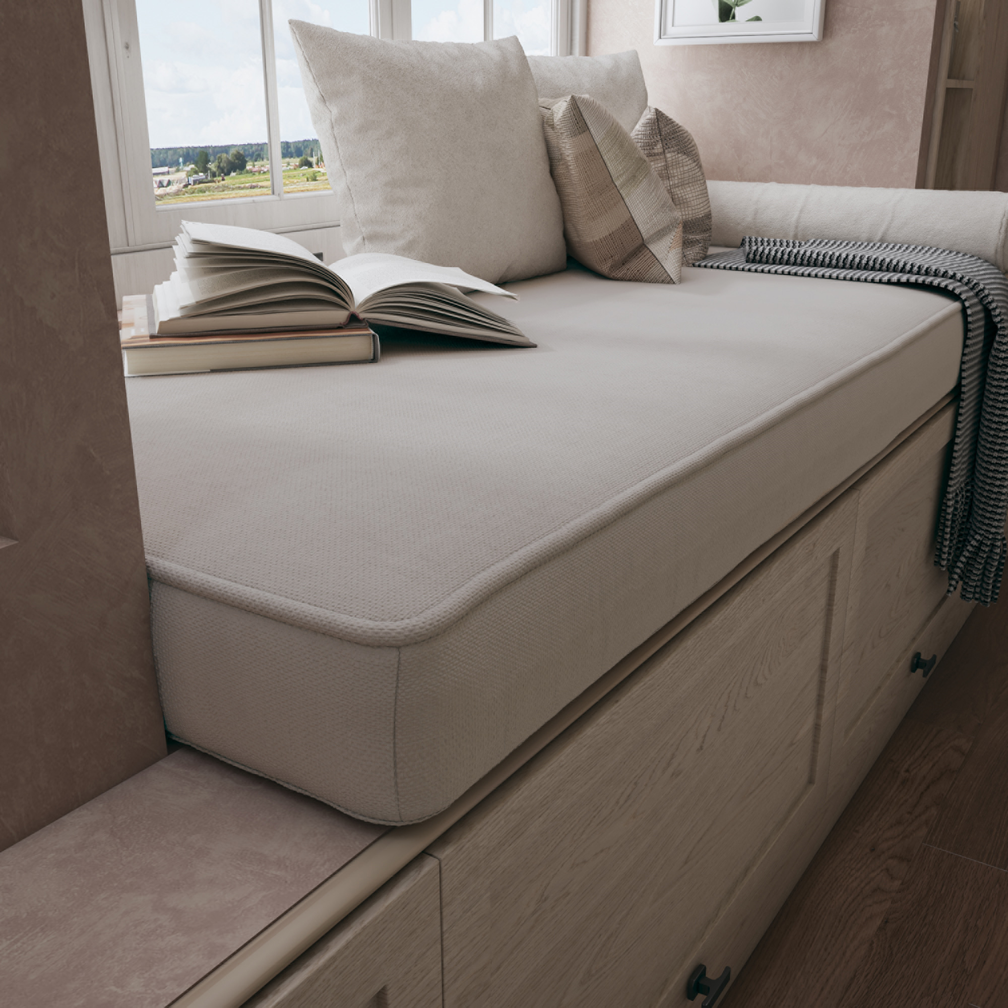 Flat Window Seat Cushion Brings Timeless Charm and Everyday Relaxation.