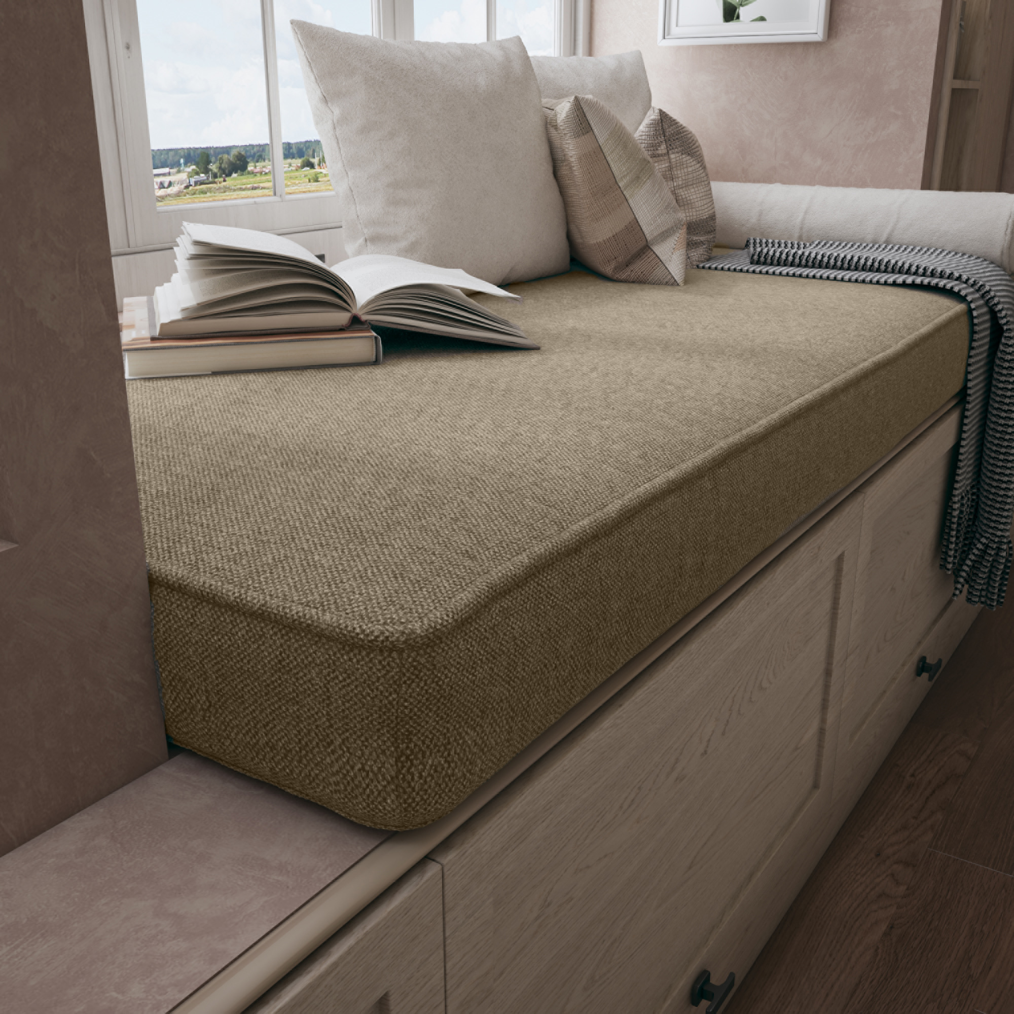 Flat Window Seat Cushion Brings Timeless Charm and Everyday Relaxation.