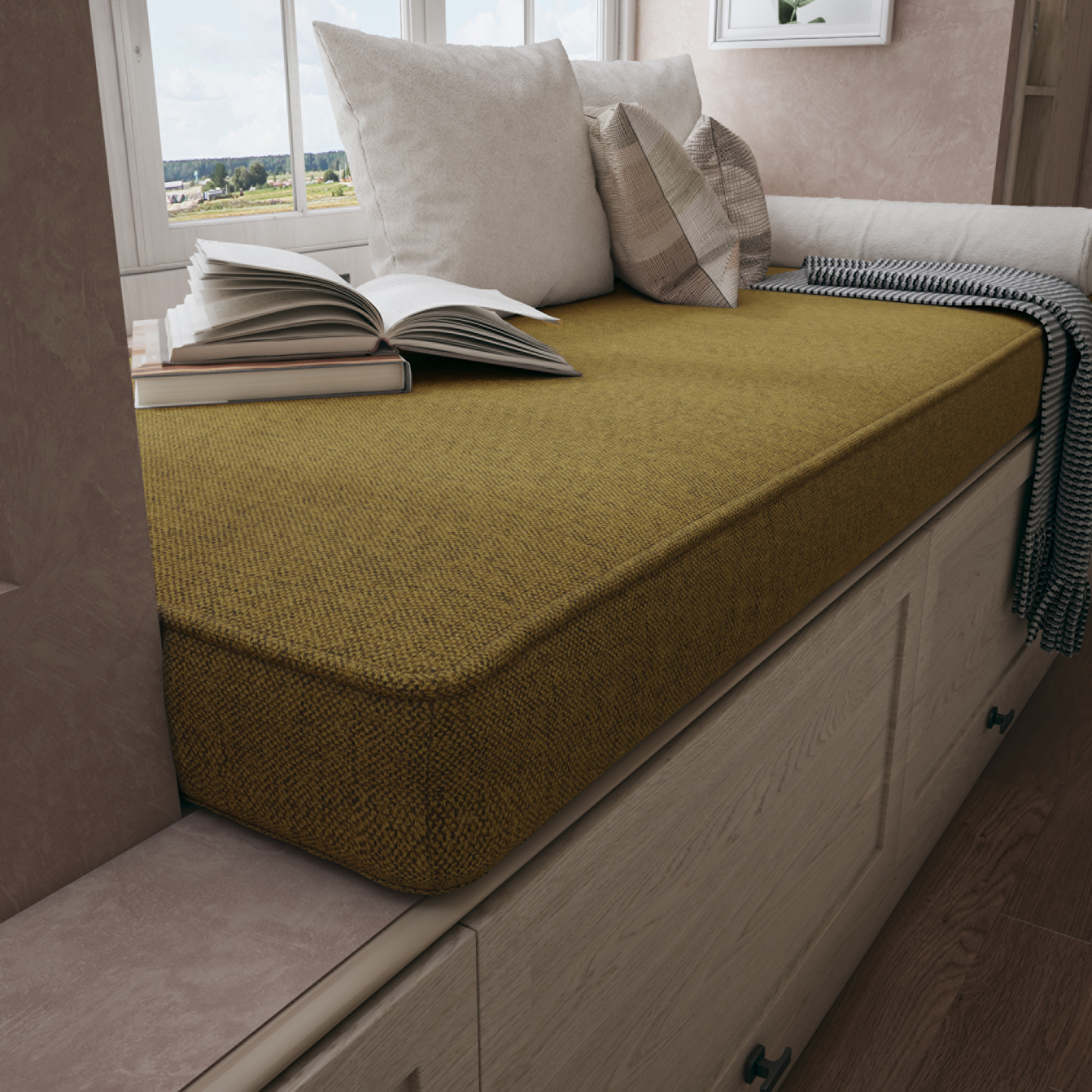 Flat Window Seat Cushion Brings Timeless Charm and Everyday Relaxation.