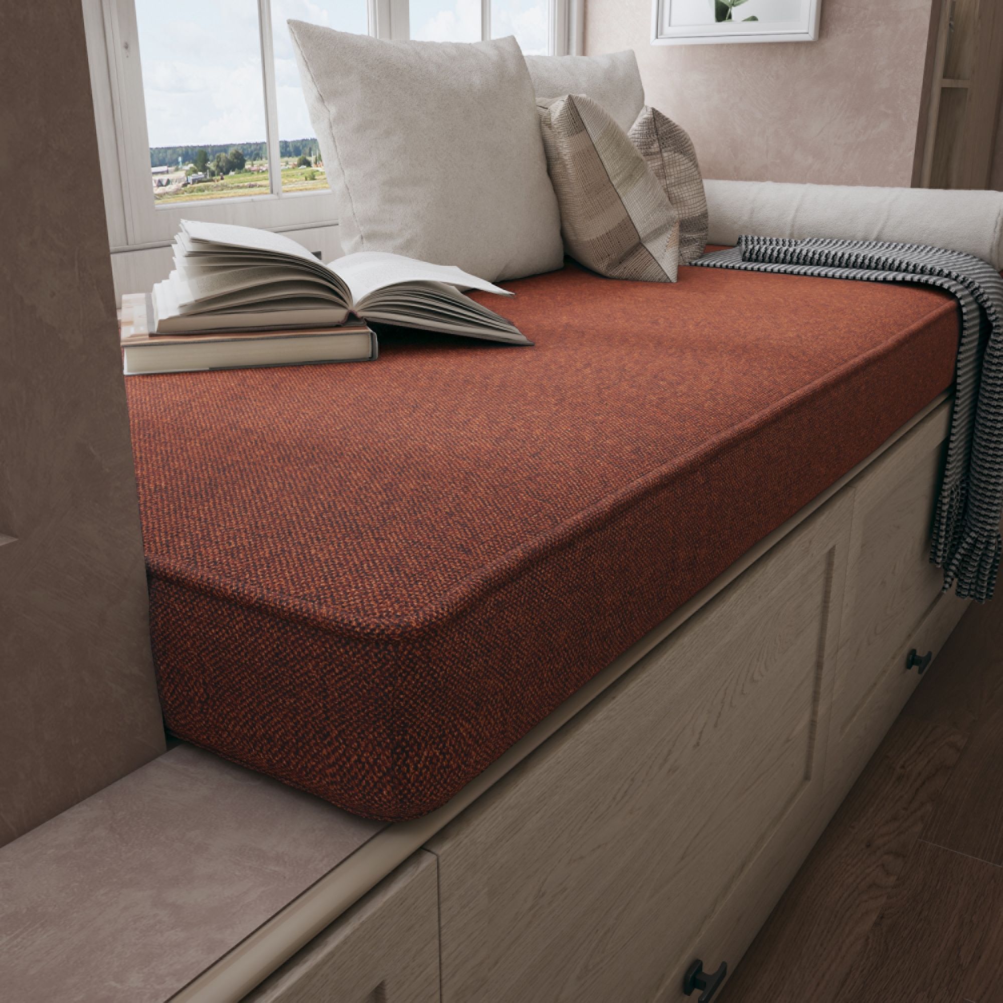 Flat Window Seat Cushion Brings Timeless Charm and Everyday Relaxation.