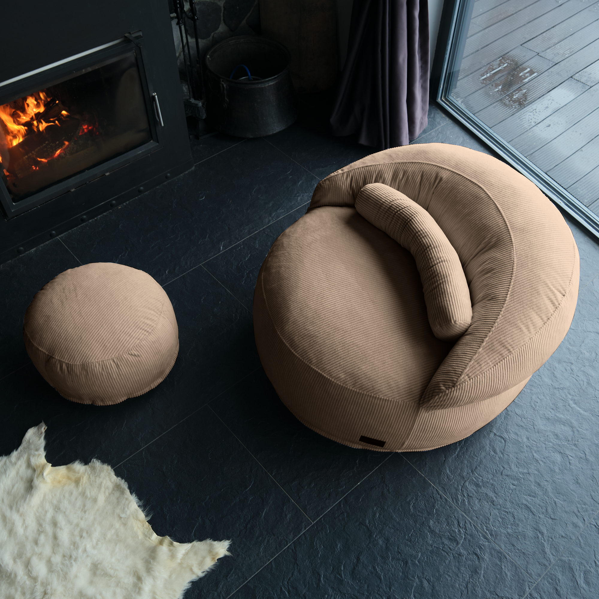 Modern Pouf Floor Chair Blends Style With Everyday Usability