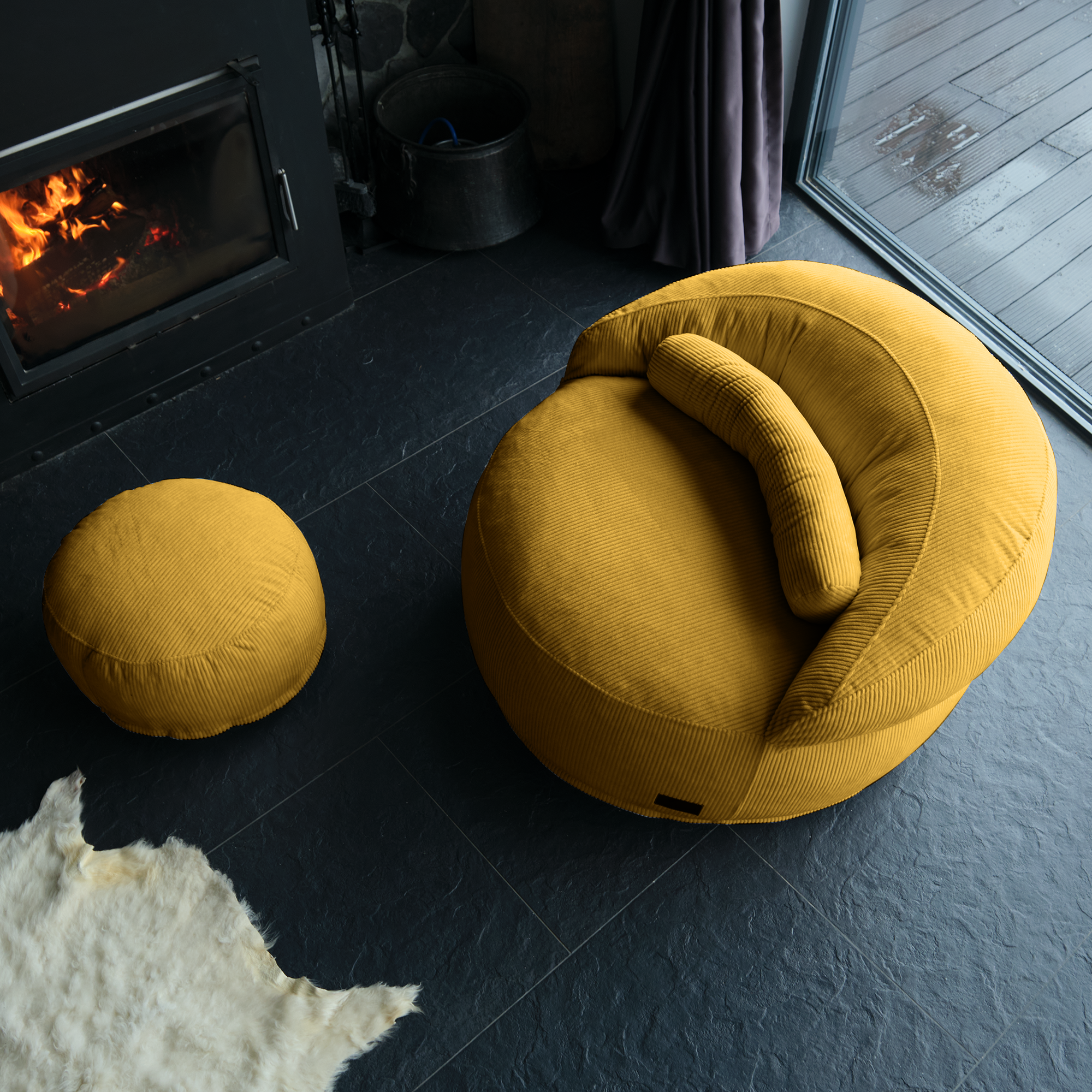 Modern Pouf Floor Chair Blends Style With Everyday Usability