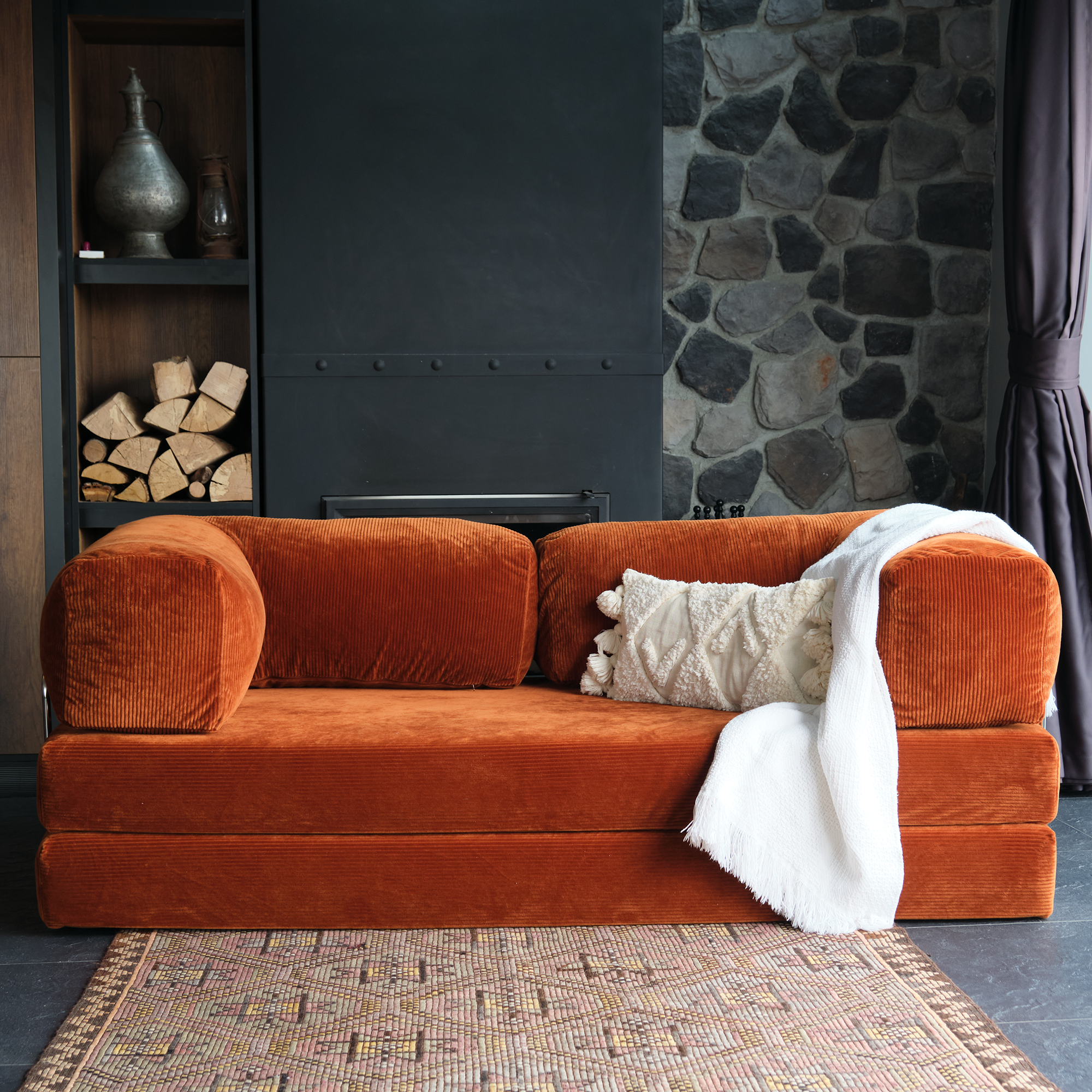 Modern Teddy Couch With Clean Lines And A Timeless Look, Adding Both Comfort And Style To Any Contemporary Living Room