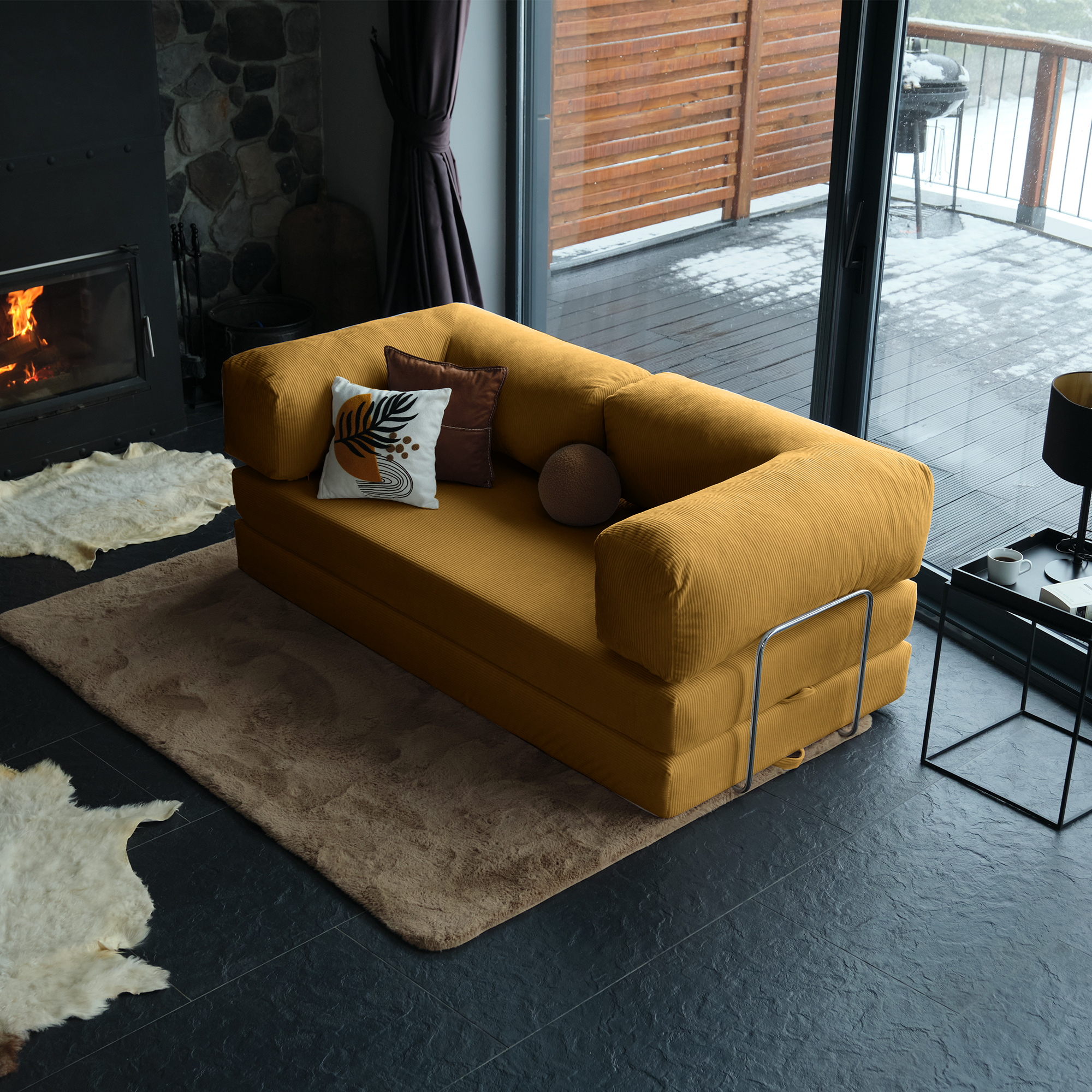 Modern Teddy Couch With Clean Lines And A Timeless Look, Adding Both Comfort And Style To Any Contemporary Living Room