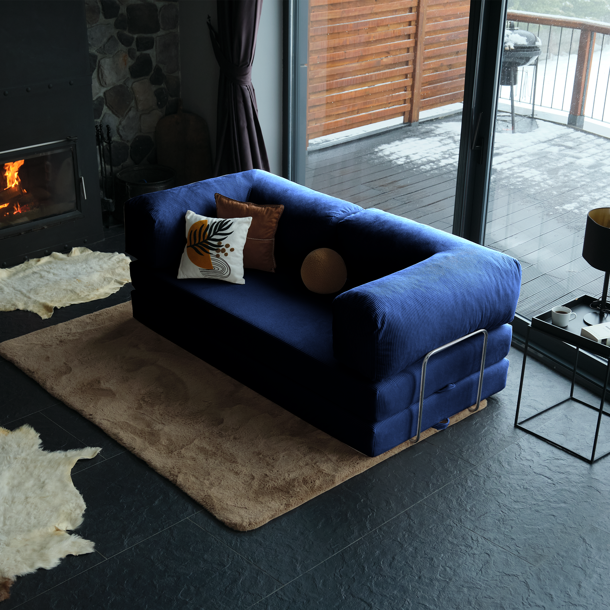 Modern Teddy Couch With Clean Lines And A Timeless Look, Adding Both Comfort And Style To Any Contemporary Living Room