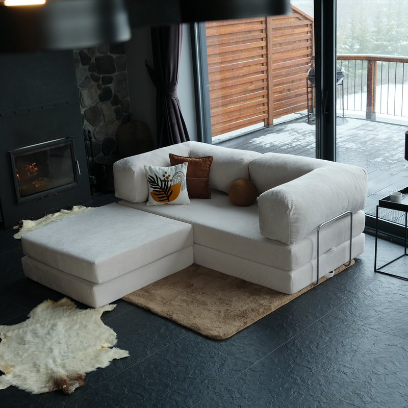 Modern Teddy Couch With Clean Lines And A Timeless Look, Adding Both Comfort And Style To Any Contemporary Living Room
