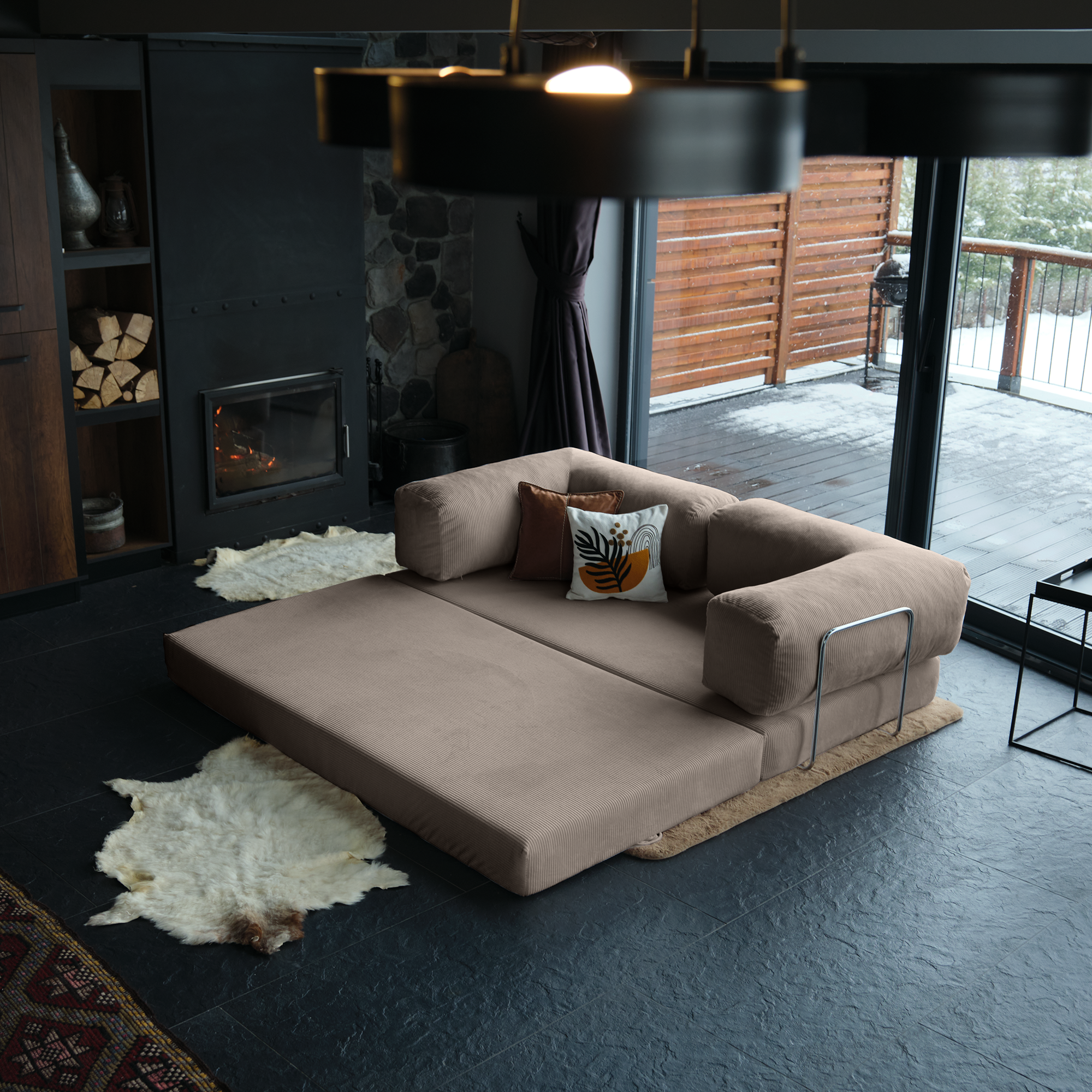 A Modular Teddy Sofa Offering Flexible Design, Allowing You To Customize Your Seating Arrangement For Modern Living Spaces