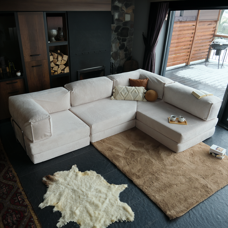 A Soft Teddy Sofa Bed That Blends Modern Comfort With Cozy Design, Perfect For Relaxing Or Hosting Overnight Guests
