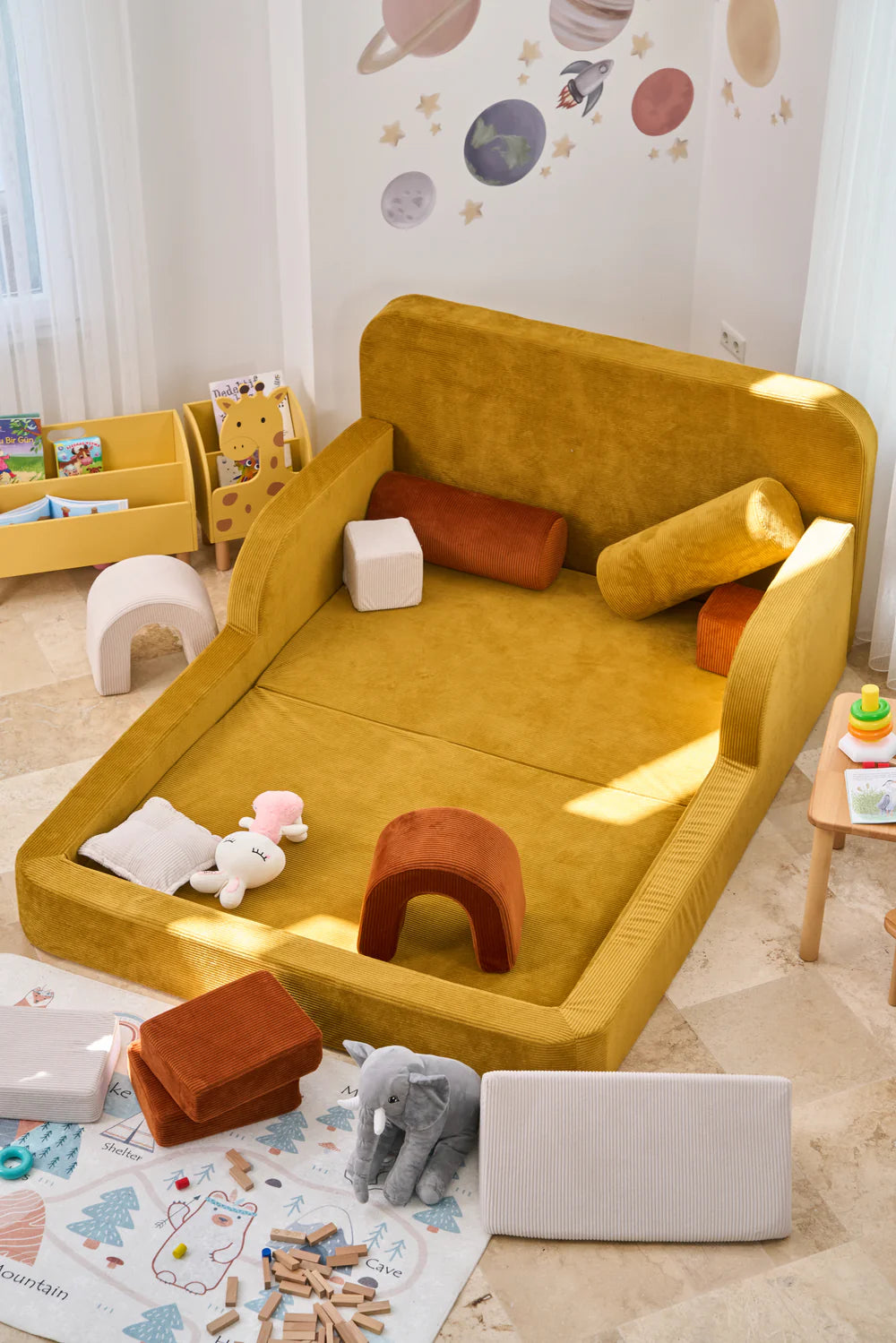 Double Funbed Mustard Color