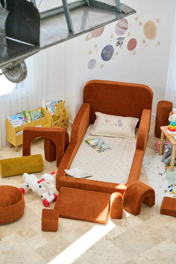 Single Funbed Brick Color