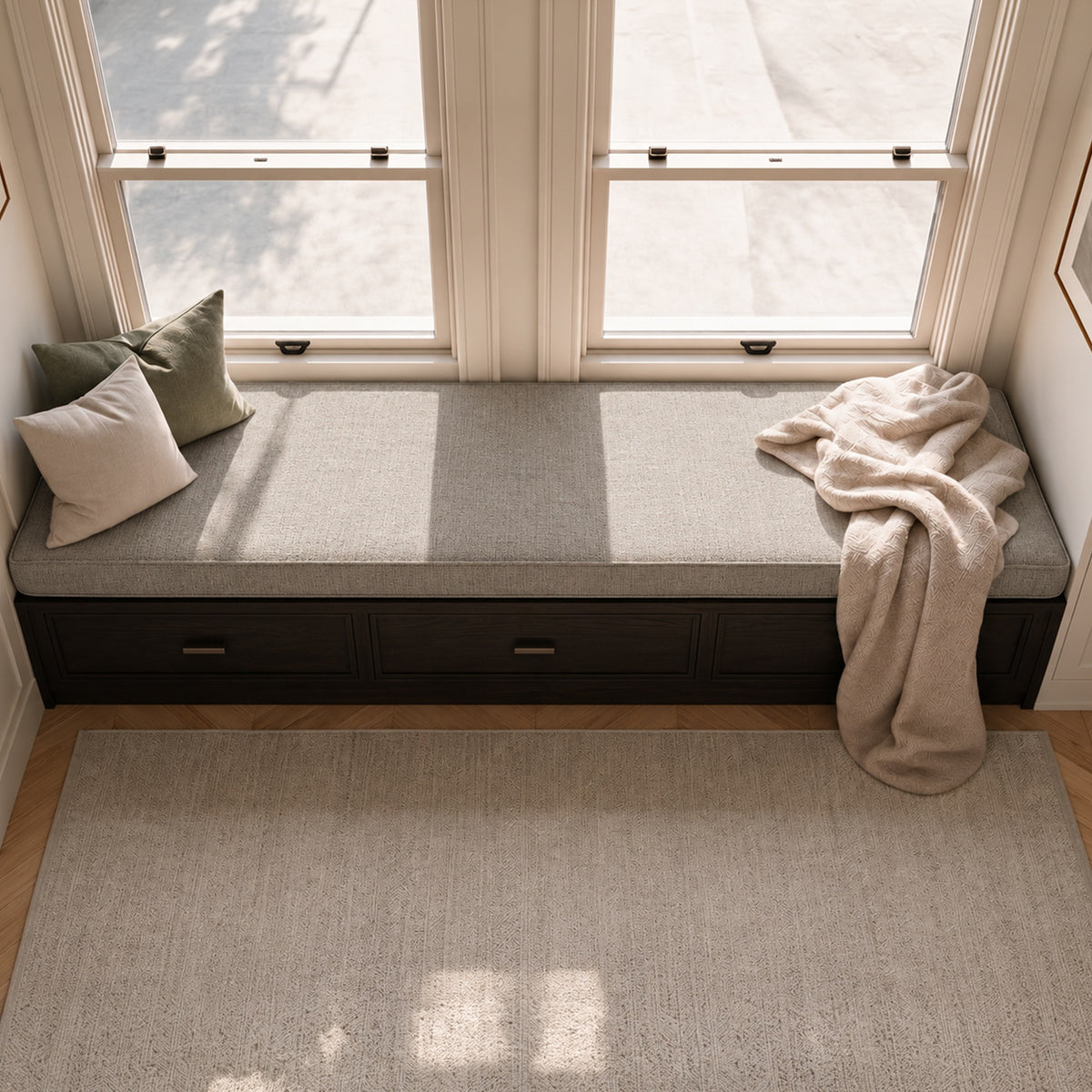 Custom Latte Flat Bench Cushion Cover - RS/4