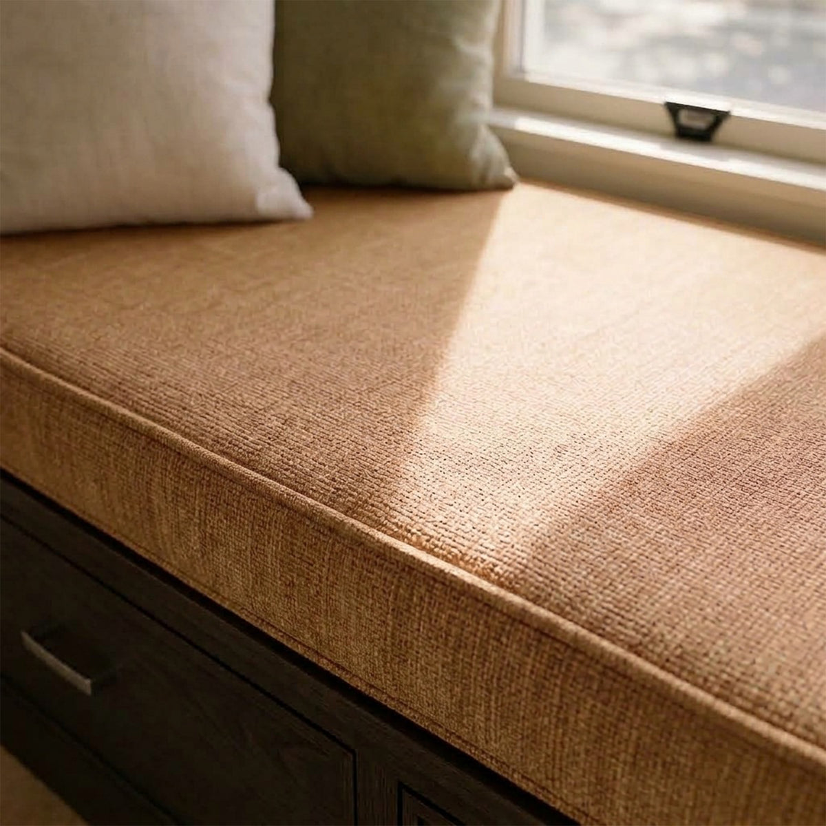 Custom Mustard Flat Bench Cushion Cover - RS/5