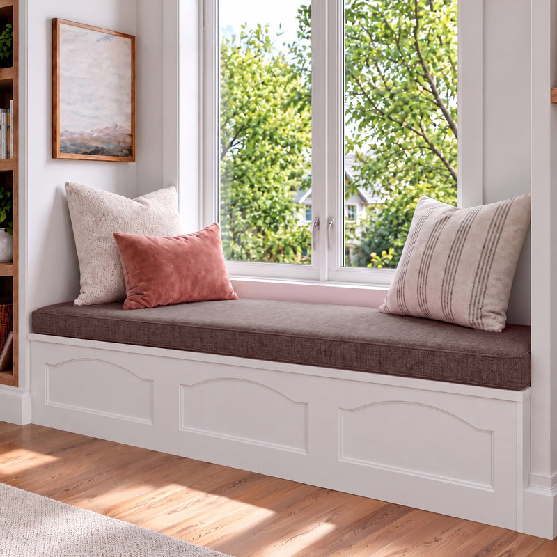 Custom Rose Flat Bench Cushion Cover - RS/6