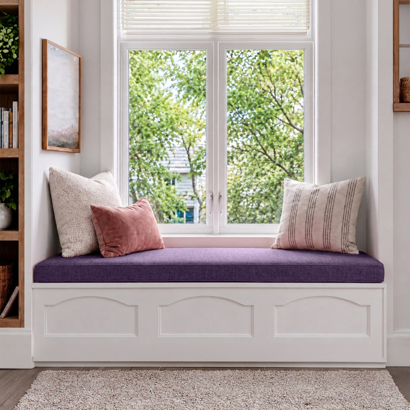 Custom Purple Flat Bench Cushion - RS/8