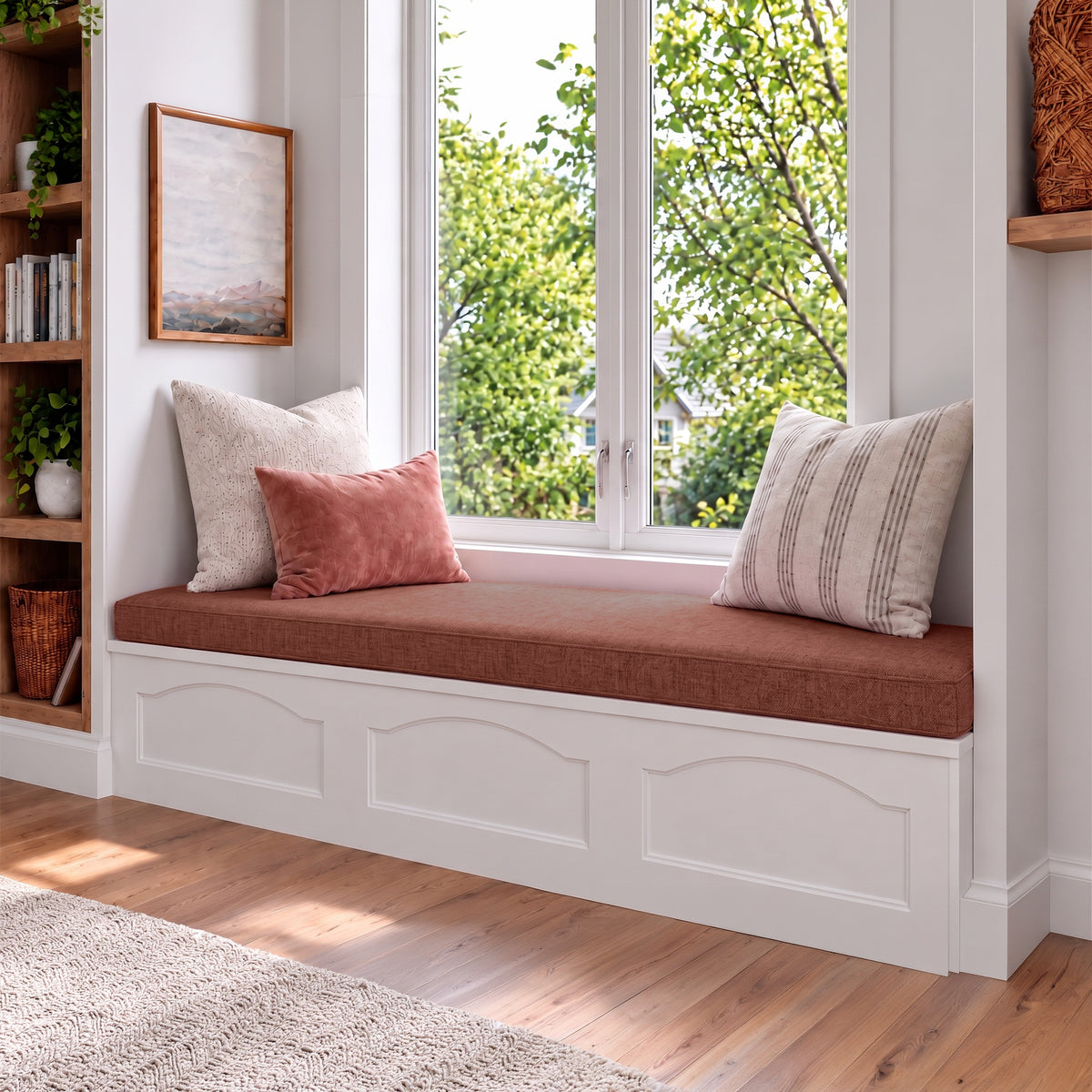 Custom Brick Flat Bench Cushion Cover - RS/9