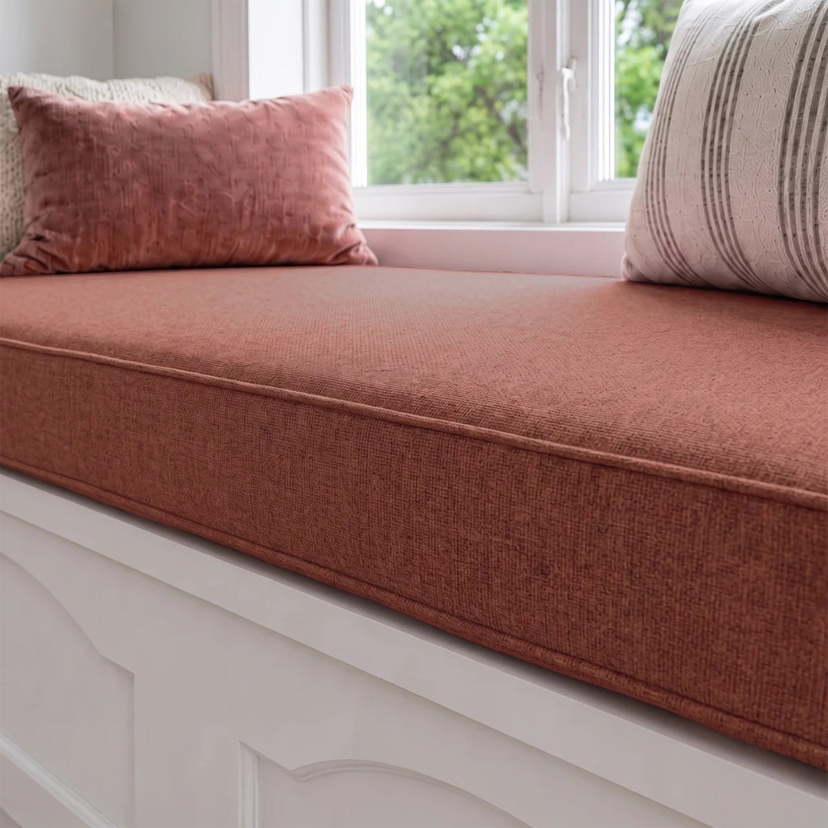 Custom Brick Flat Bench Cushion Cover - RS/9
